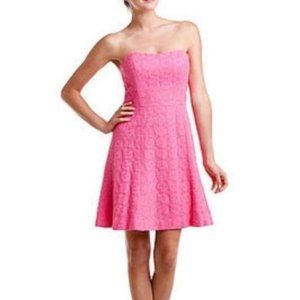 Lilly Pulitzer Hotty Pink Strapless Dress